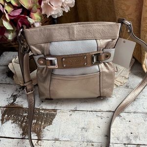 Two tone silver and gold purse NWT Tignanello